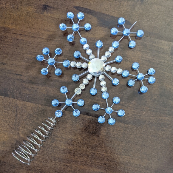 ❗ SOLD ❗Bling Rhinestone Snowflake Tree Topper - Picture 5 of 6